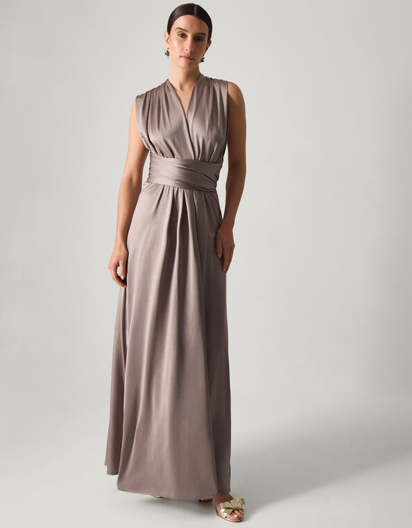 Thea Multiway Bridesmaid Dress, Mink (MINK), large