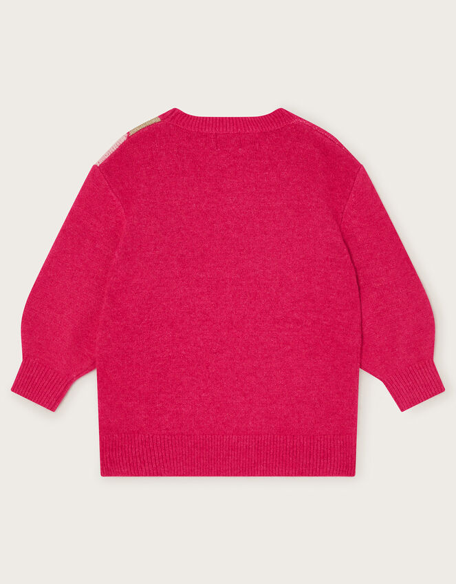Lightning Bolt Intarsia Jumper, Pink (PINK), large