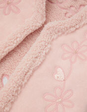 Floral Embellished Suedette Vest, Pink (PINK), large