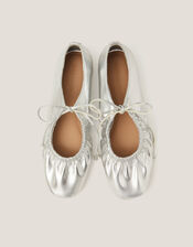 Blair Metallic Ballet Flats, Silver (SILVER), large