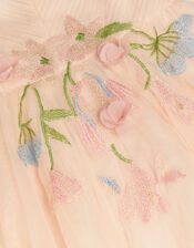 Baby Estella Floral Embroidered Party Dress, Pink (PINK), large
