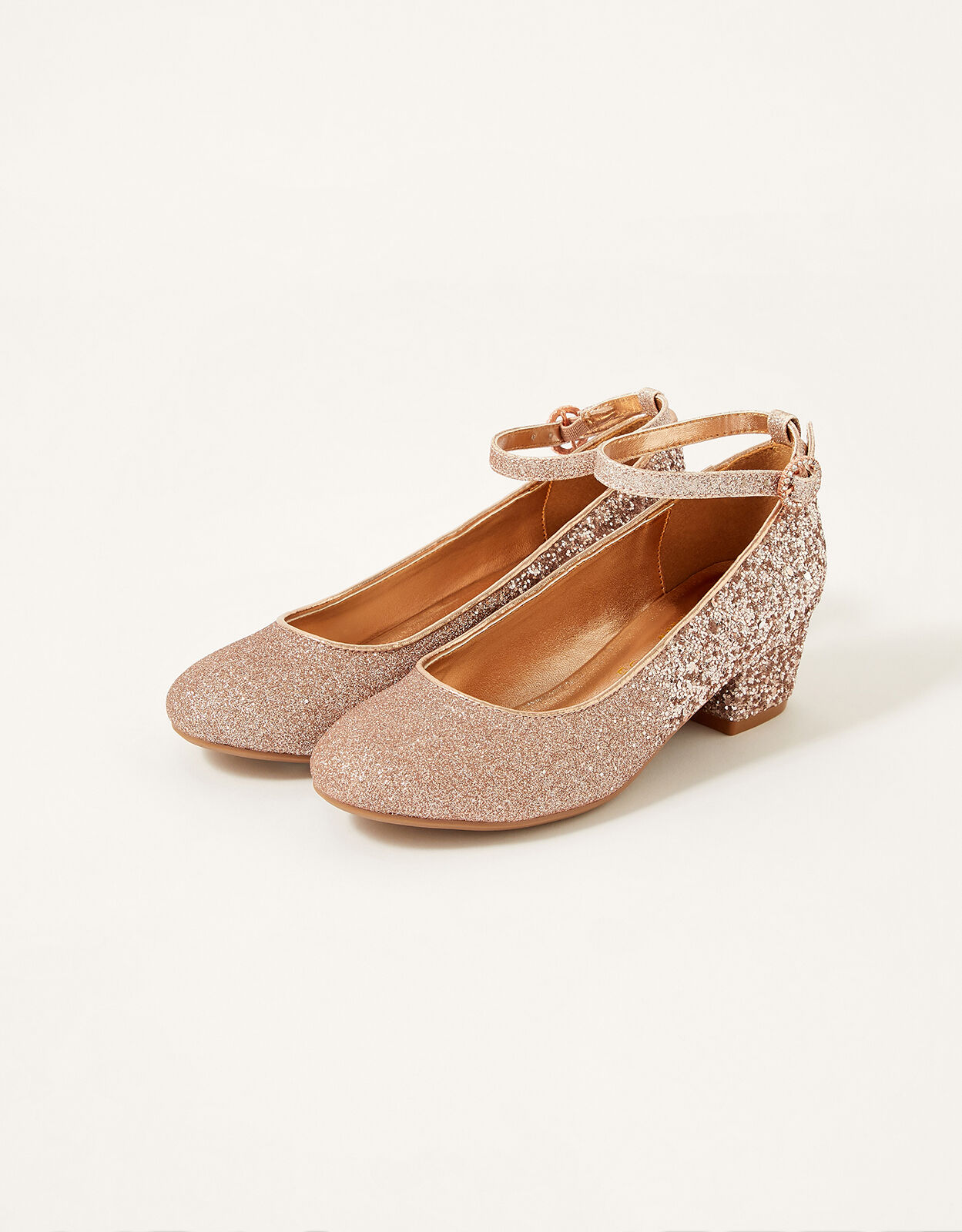 Ombre Glitter Heels Gold