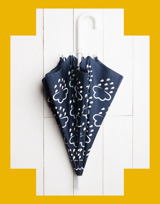 Grass and Air Colour-Revealing Umbrella, Blue (NAVY), large