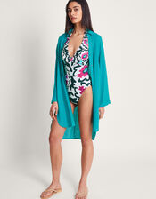 Esme Beach Shirt , Blue (TURQUOISE), large