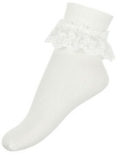 Baby Olivia Lace Socks, Ivory (IVORY), large