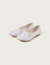 Jewel Slipper Shoes, Ivory (IVORY), large
