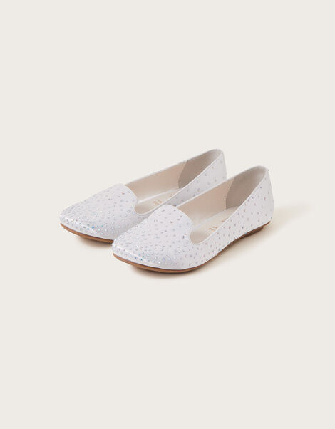 Jewel Slipper Shoes, Ivory (IVORY), large