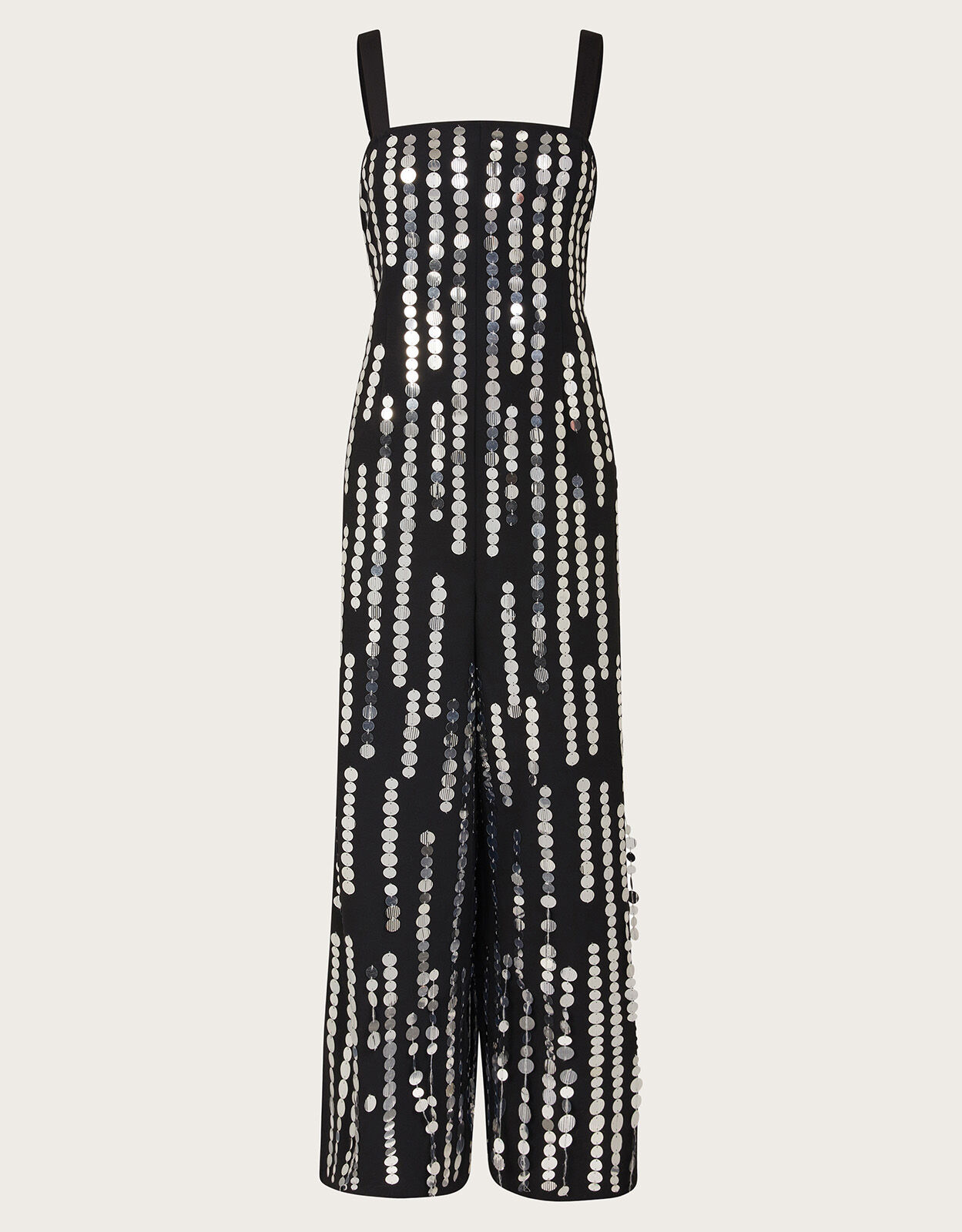 Cordelia Sequin Jumpsuit Silver