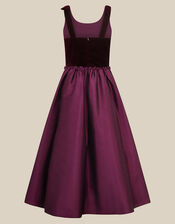 Ohio A-Line Velvet Prom Dress, Purple (PURPLE), large