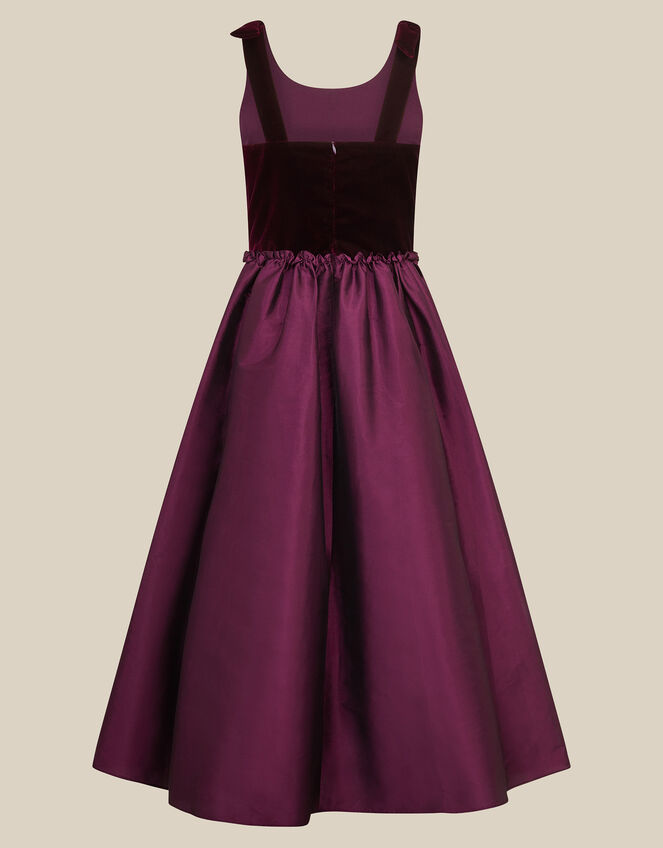 Ohio A-Line Velvet Prom Dress, Purple (PURPLE), large