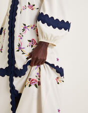 Emma Embroidered Dress, Ivory (IVORY), large