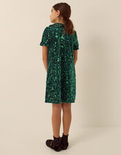 Esmeralda Sequin Collar Party Dress, Green (GREEN), large