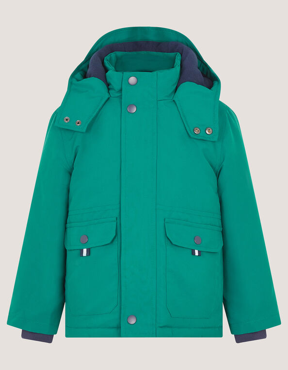 3-In-1 Water-Resistant Anorak Coat, Green (GREEN), large