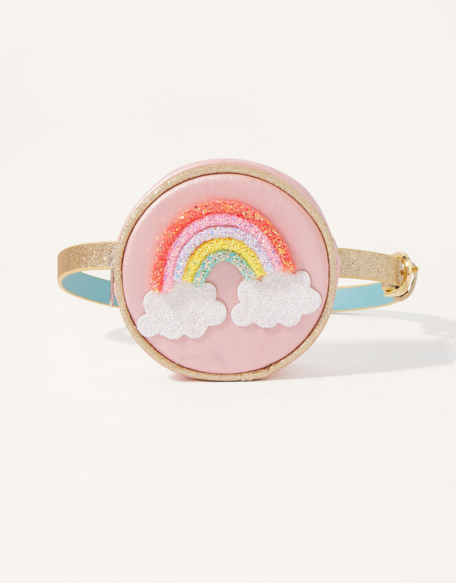 Glitter Rainbow Mini Belt Bag , , large