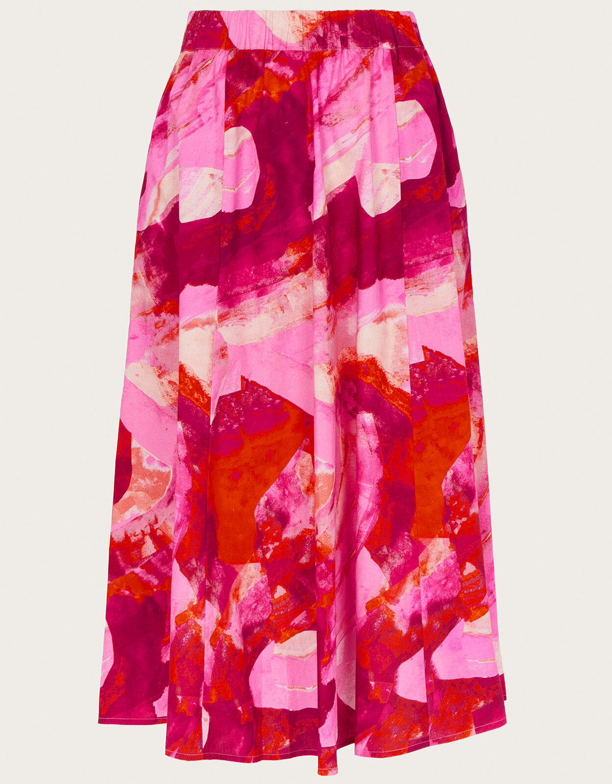 Monsoon red shop maxi skirt