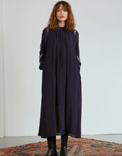Tallulah and Hope Greta Embroidered Maxi Dress, Blue (NAVY), large