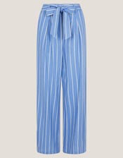 Susan Stripe Trousers, Blue (BLUE), large