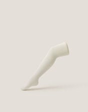 Baby Frosted Cotton Tights, Ivory (IVORY), large