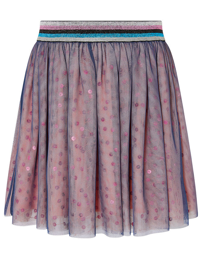 Colour-Block Sequin Skirt, Pink (PINK), large