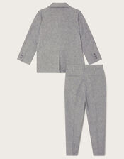 Luca Five Piece Smart Suit, Grey (GREY), large