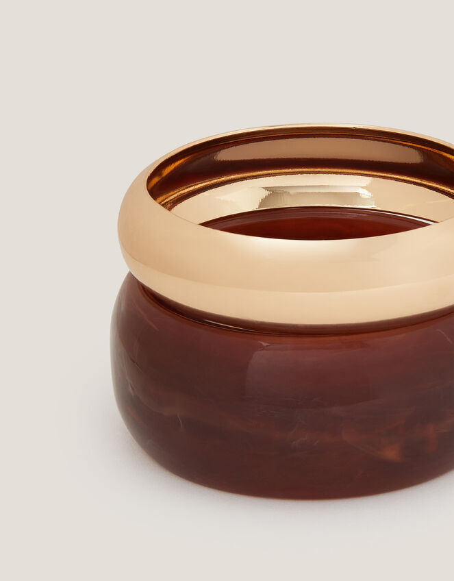 2-Pack Chunky Resin Bangle Bracelets, , large