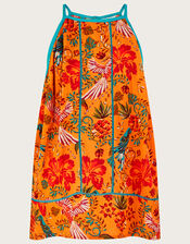 Palm Print Cami , Orange (ORANGE), large