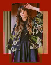 One Hundred Stars Orchid Kimono Jacket, , large