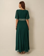 Sienna Embellished Maxi Dress, Green (DARK GREEN), large