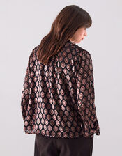 East Pheba Print Blouse, Black (BLACK), large