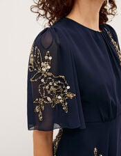Skyler Floral Embellished Maxi Dress, Blue (NAVY), large