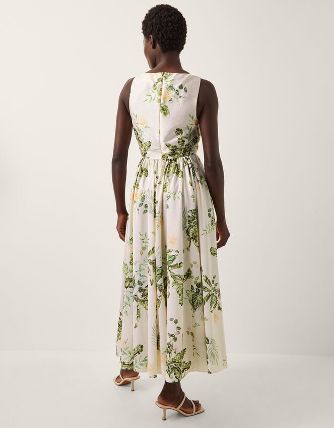 Sicily Fit and Flare Midi Dress, Cream (CREAM), large