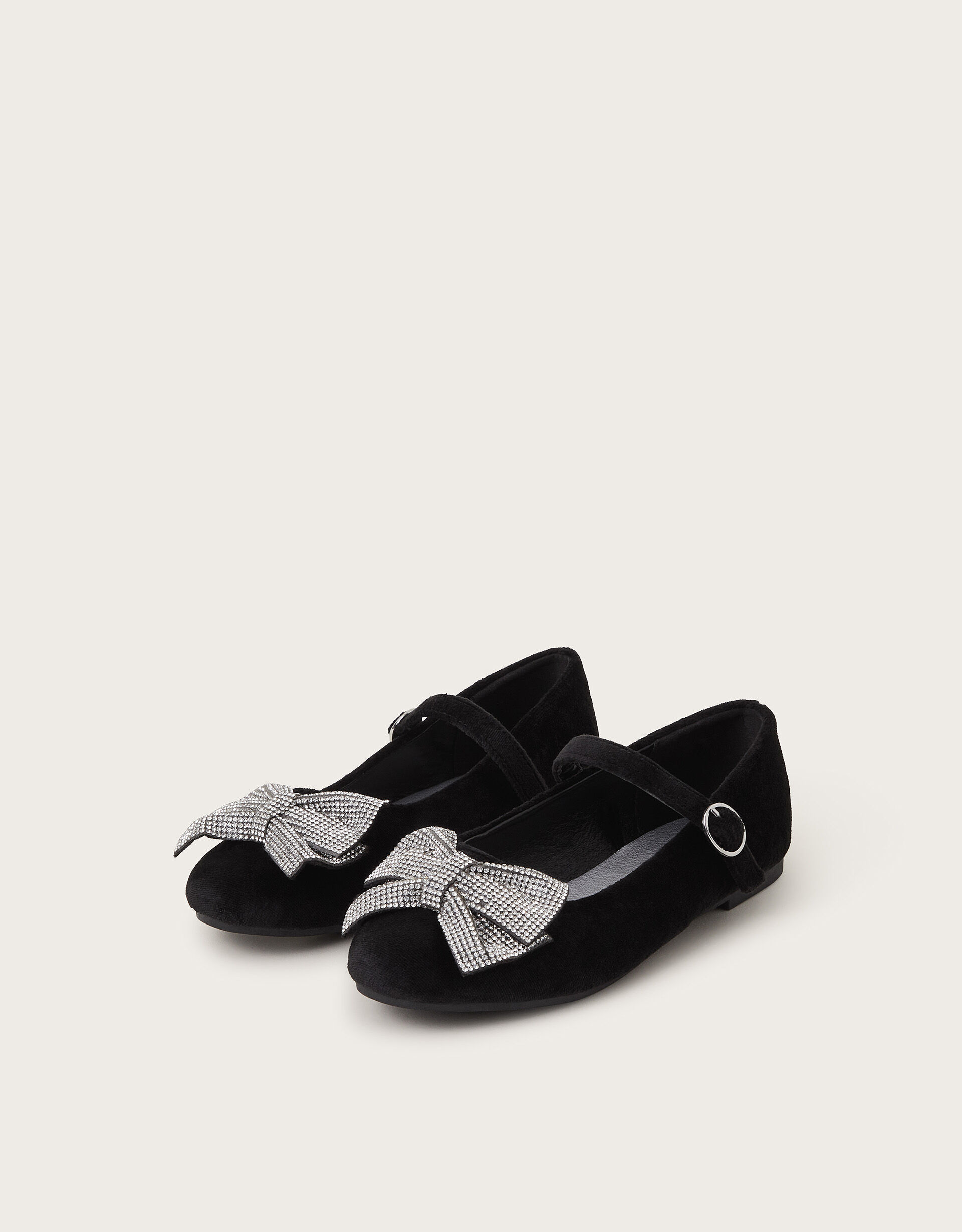 Black diamante flat shoes discount