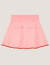 Embellished Cable Knit Skirt, Pink (PINK), large