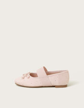 Diamante Ballet Flats, Pink (PINK), large