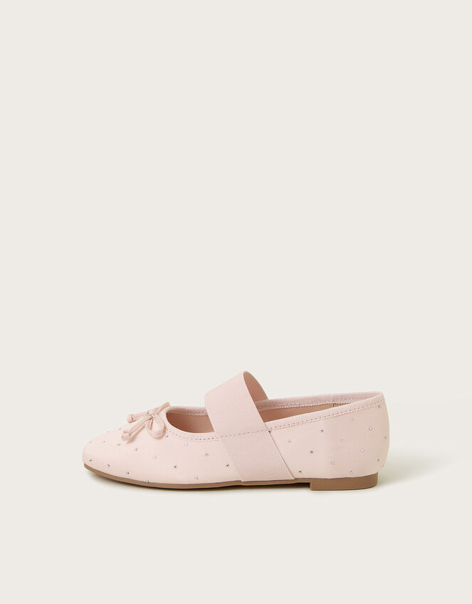 Diamante Ballet Flats, Pink (PINK), large