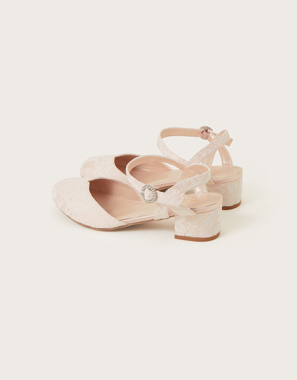 Lace Two Part Heels Pink Girls Shoes Sandals Monsoon US