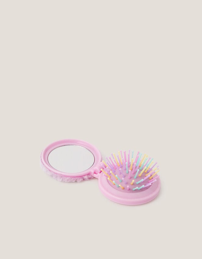 Unicorn Compact Hairbrush, , large