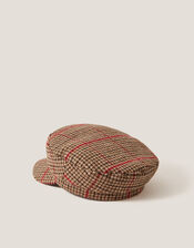 Viv Check Baker Boy Hat, , large