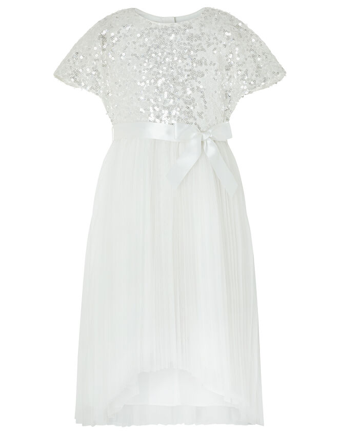 Truth Cape Sleeve Sequin Dress, Ivory (IVORY), large