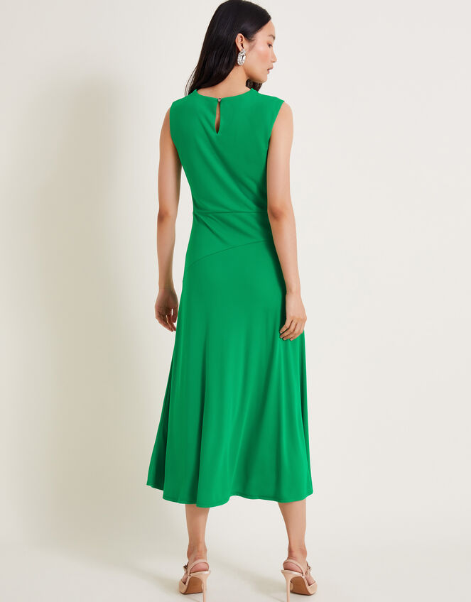 Debra Drape Jersey Dress, Green (GREEN), large