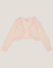 Appliqué Floral Cardigan, Pink (PINK), large