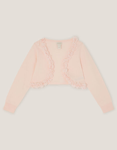 Appliqué Floral Cardigan, Pink (PINK), large