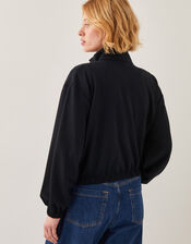 Jen Jersey Utility Jacket, Black (BLACK), large