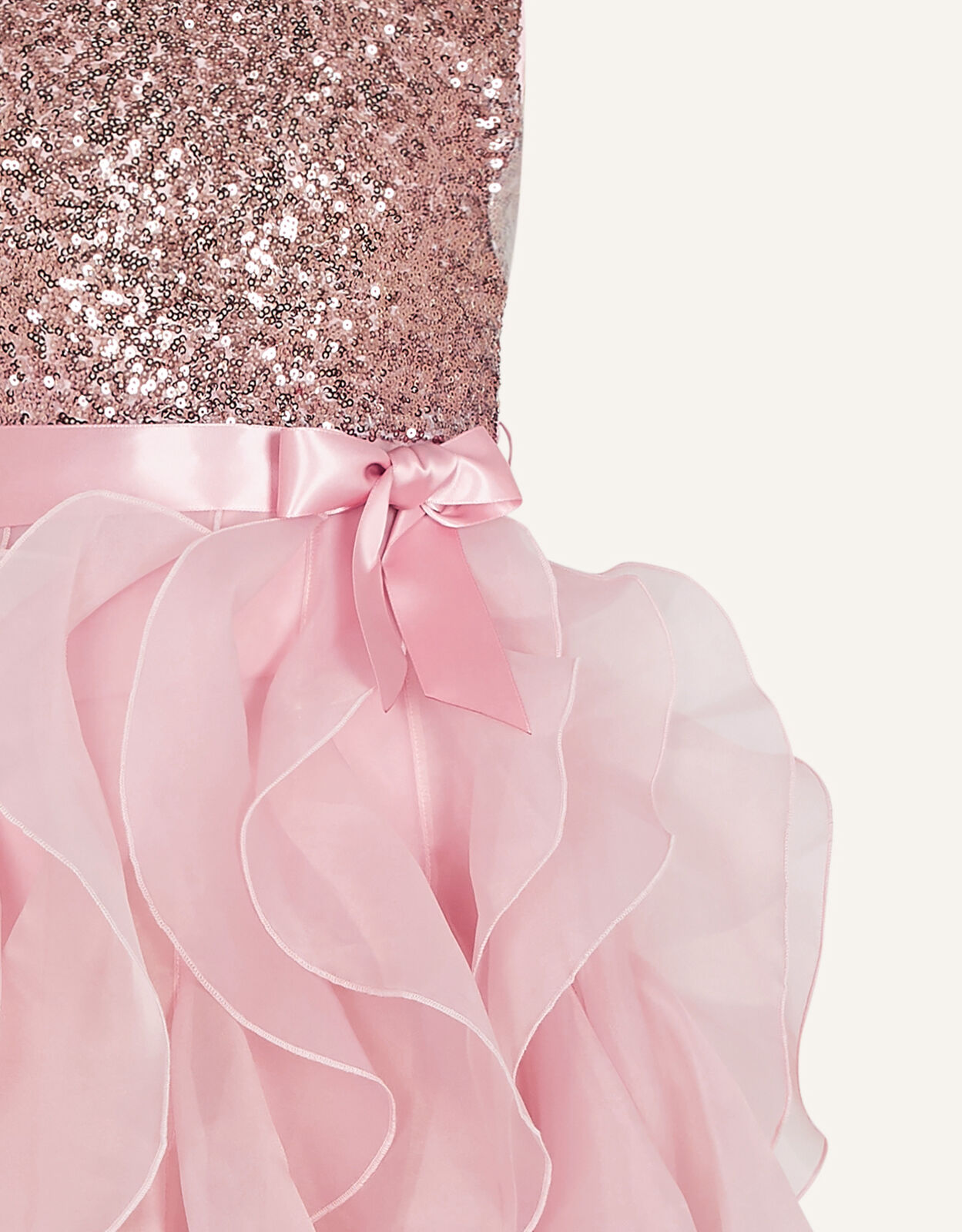 Monsoon pink dress girl clearance