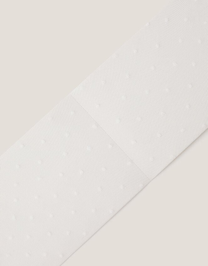 Semi-Sheer Spotty Tights, White (WHITE), large