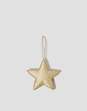 Embellished Star Christmas Tree Decoration, Gold (GOLD), large