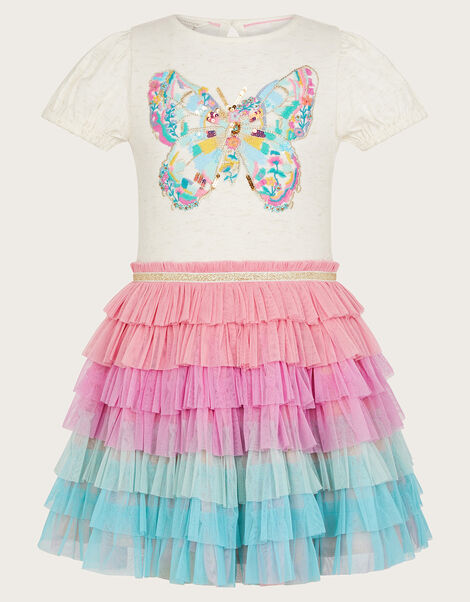 Disco Butterfly Embellished Dress, Multi (MULTI), large