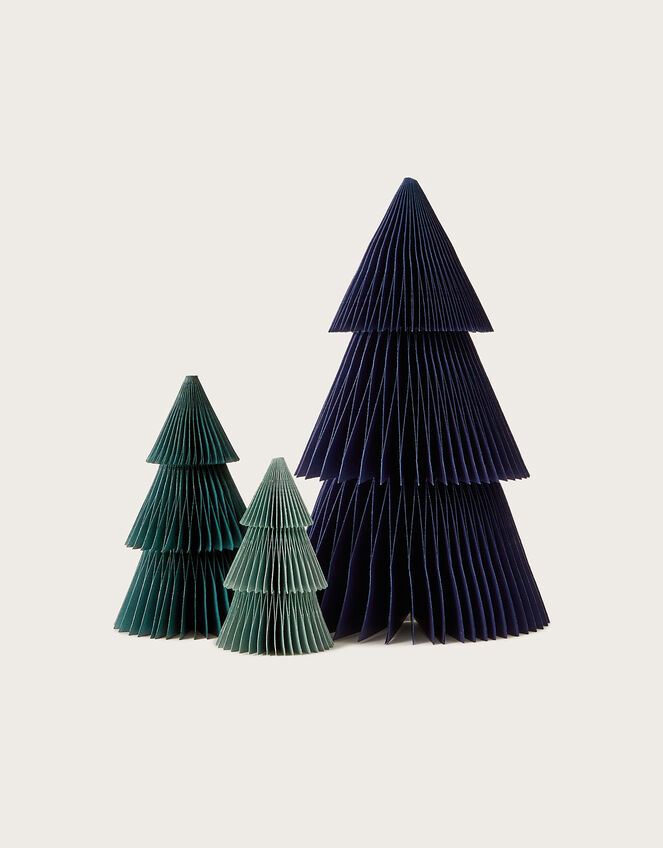 Christmas Tree Paper Decorations Set of Three, , large