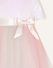 Baby Prairie Sequin Rainbow Dress, Pink (PINK), large
