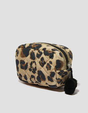 Leopard Print Make Up Bag, , large